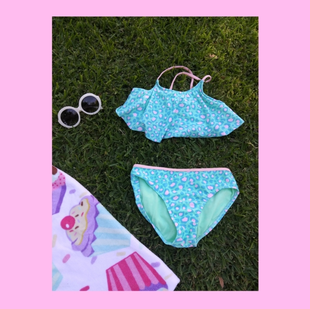Cat & Jack Girls Bathing Suit size Large